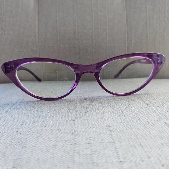 Zenni Optics Women Eyeglasses Frame Cat Eye Fuchsia Color Glasses Eye Wear - Picture 3 of 12